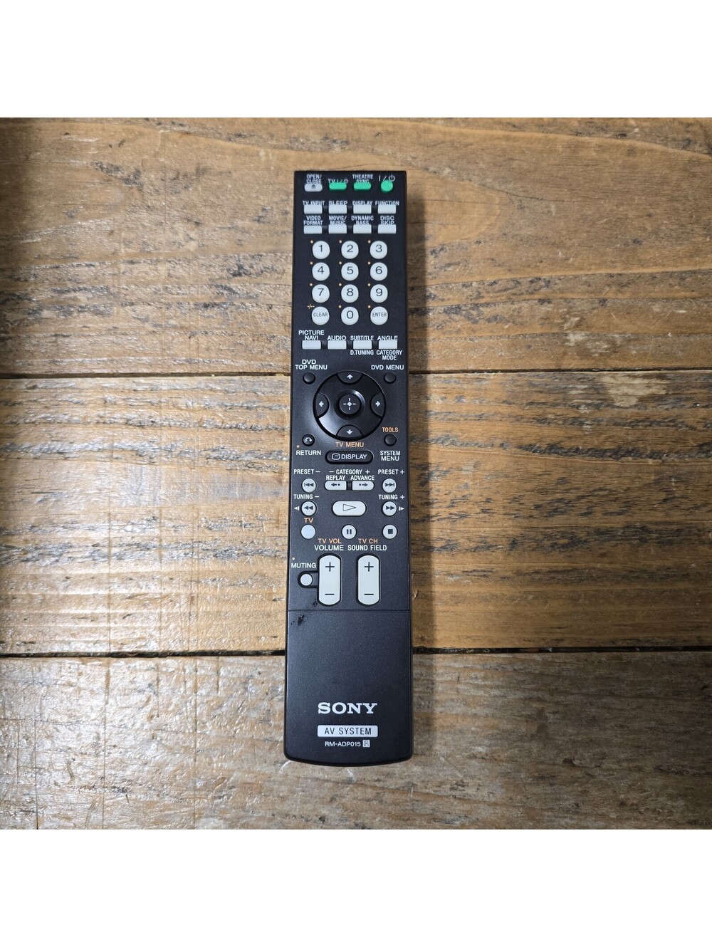Sony Remote Control RM-ADP015 For DAV-HDX501W DVD Home Theater System Works OEM